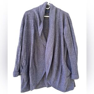 Barefoot Dreams Gray CozyChic Lite Circle Cardigan Sweater size L/XL